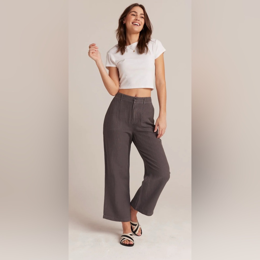 💛 Bella Dahl Blakely Wide Leg Crop - Charcoal Shadow 💛
